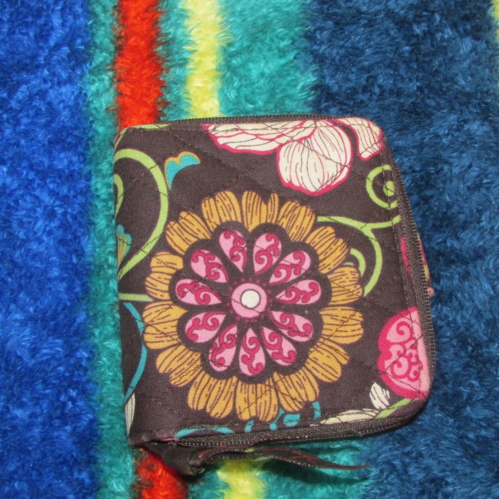 Vera Bradley Mod Floral Pink Wallet - Picture 2 of 3